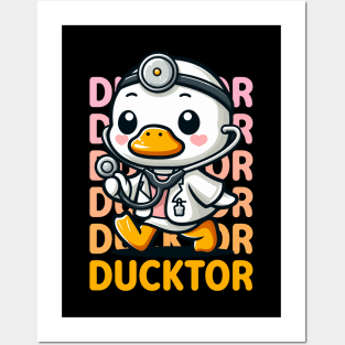 Ducktor - Funny Duck Doctor Posters and Art